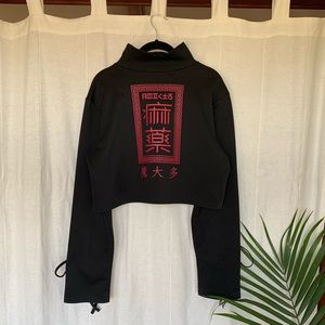 Japanese Scuba Crop Turtleneck
